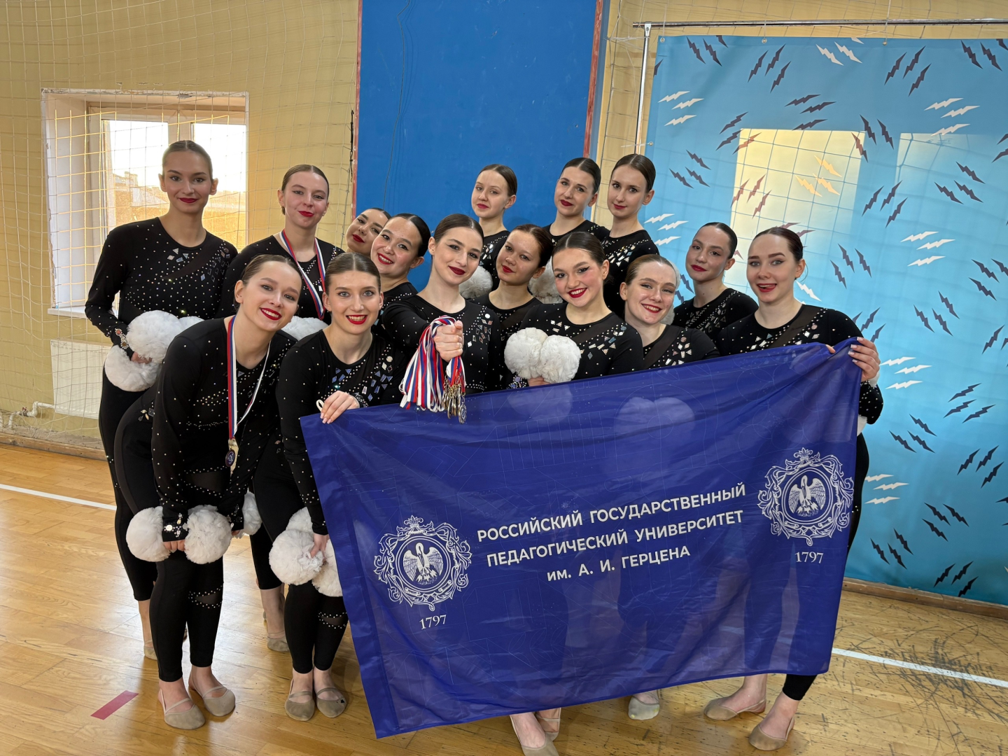 Спортсменки РГПУ им. А. И. Герцена стали призерами студенческих соревнований по чир спорту