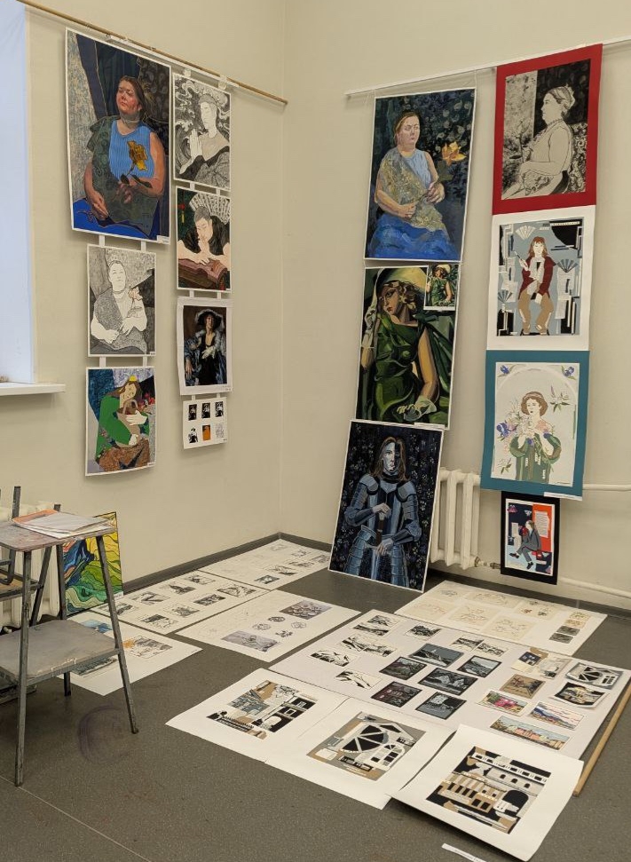 Просмотр учебных работ по творческим дисциплинам кафедры декоративного искусства и дизайна